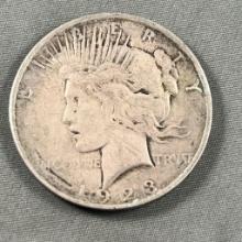 1923 Peace Silver Dollar, 90% silver