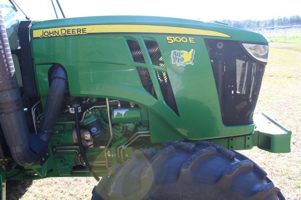 2014 John Deere 5100E MFWD tractor