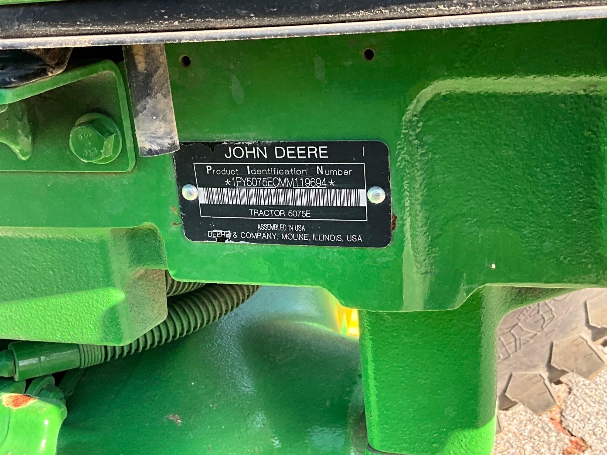 2021 John Deere 5075E