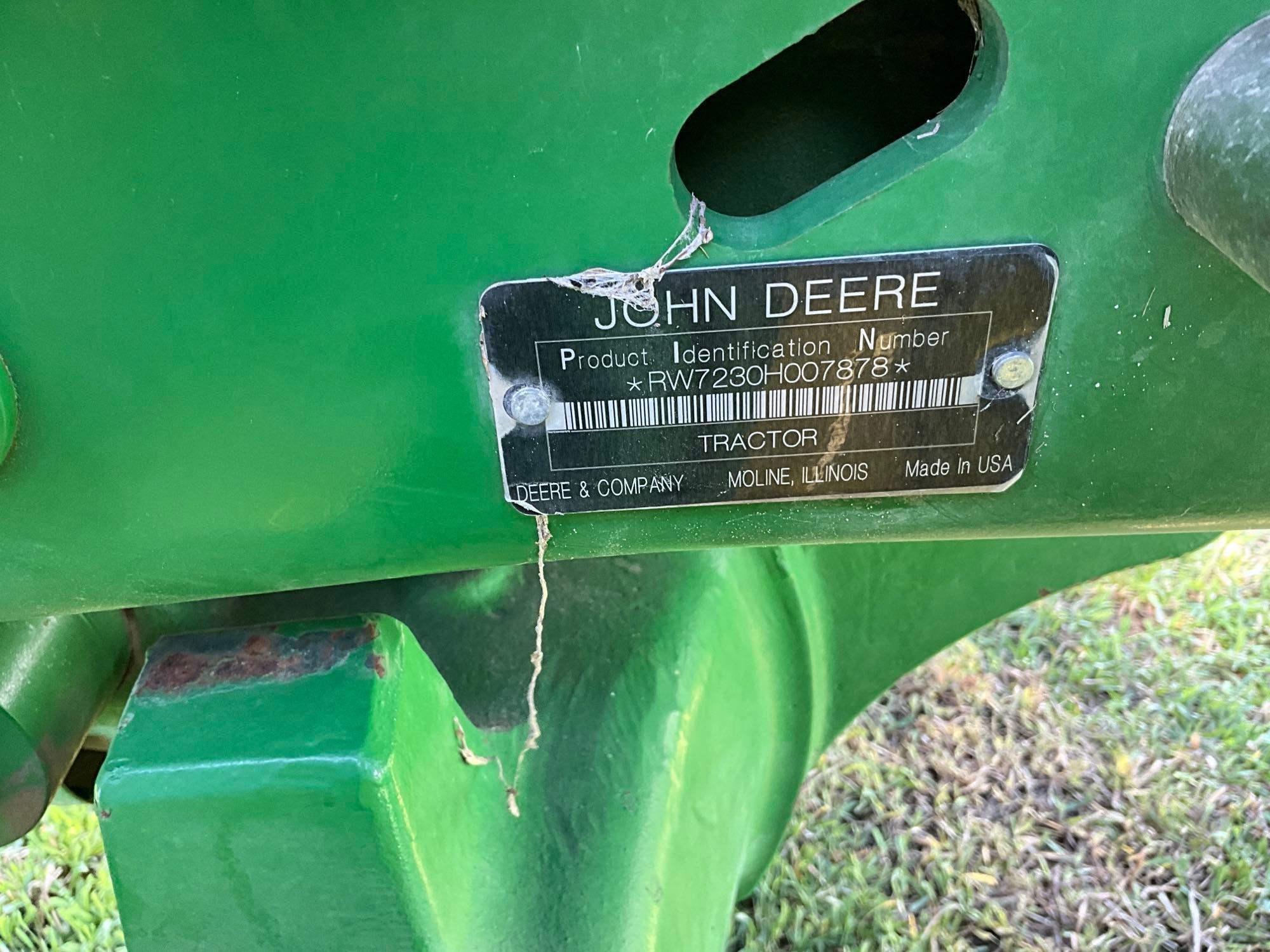 2008 John Deere 7230 Premium MFWD tractor