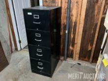 (4) drawer metal filing cabinet