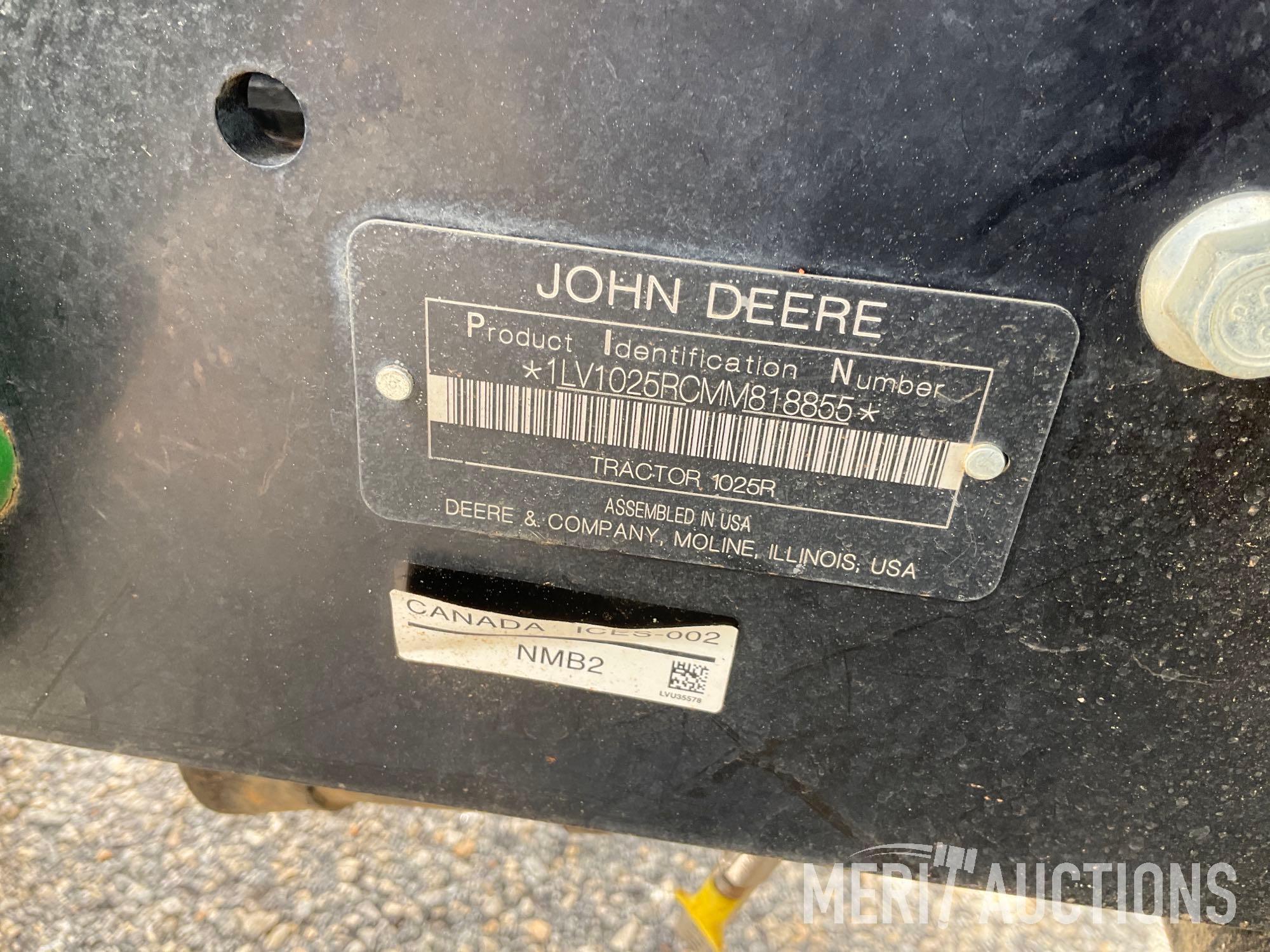 2021 John Deere 1025R