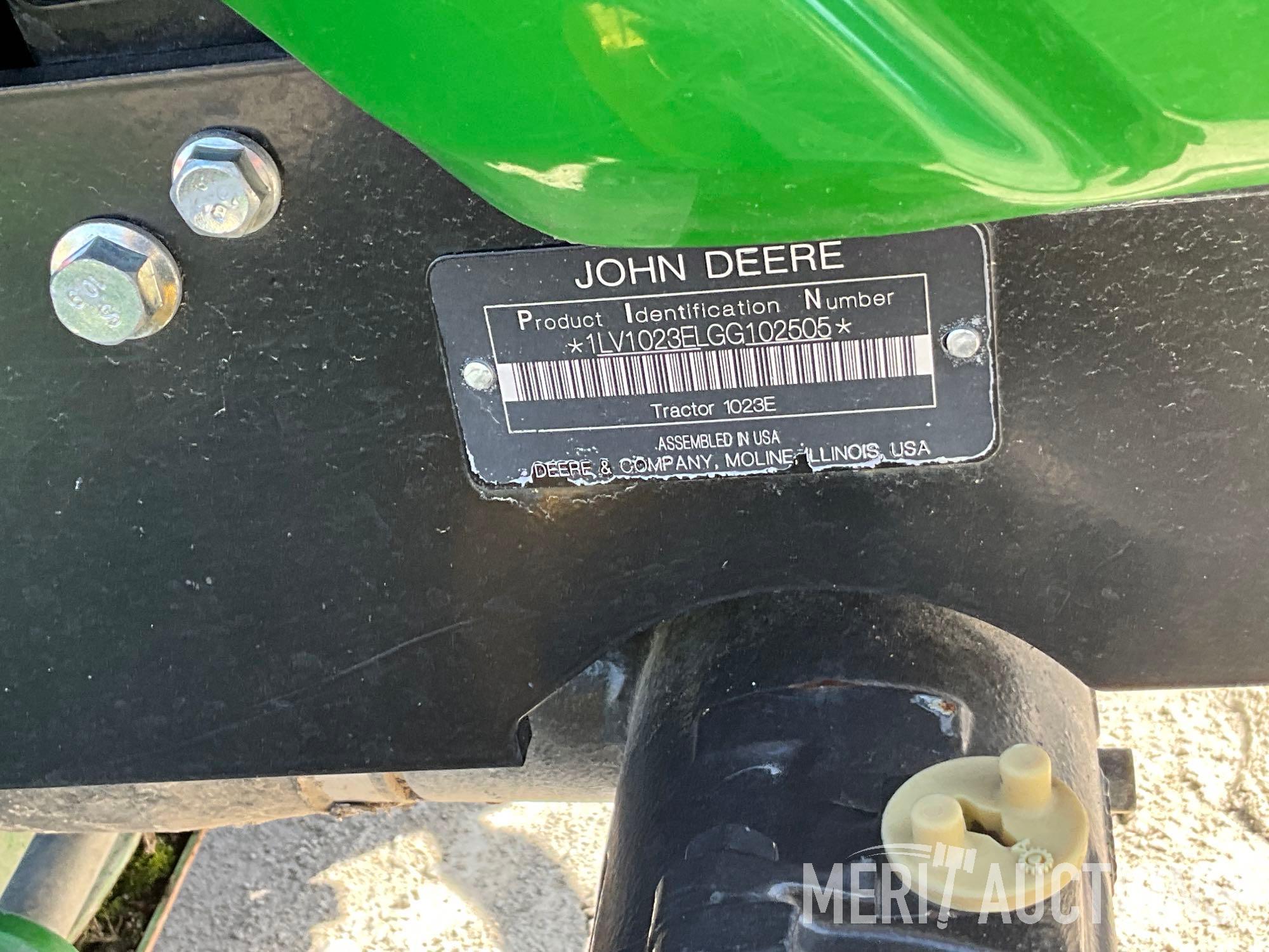 2016 John Deere 1023E