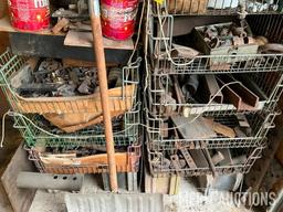 Quantity of wire baskets and contents