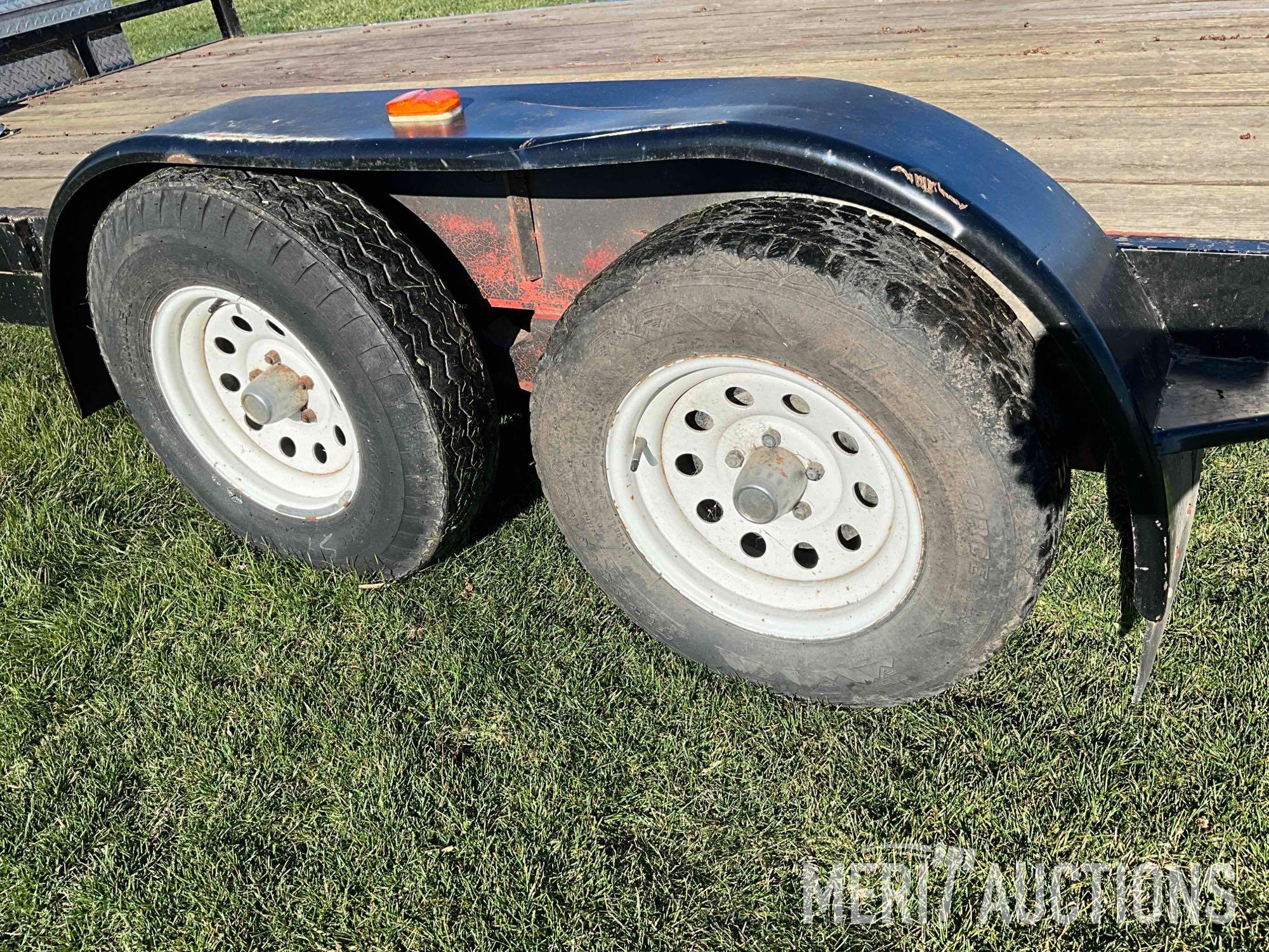 1992 7ft. x 16ft. flat bed trailer