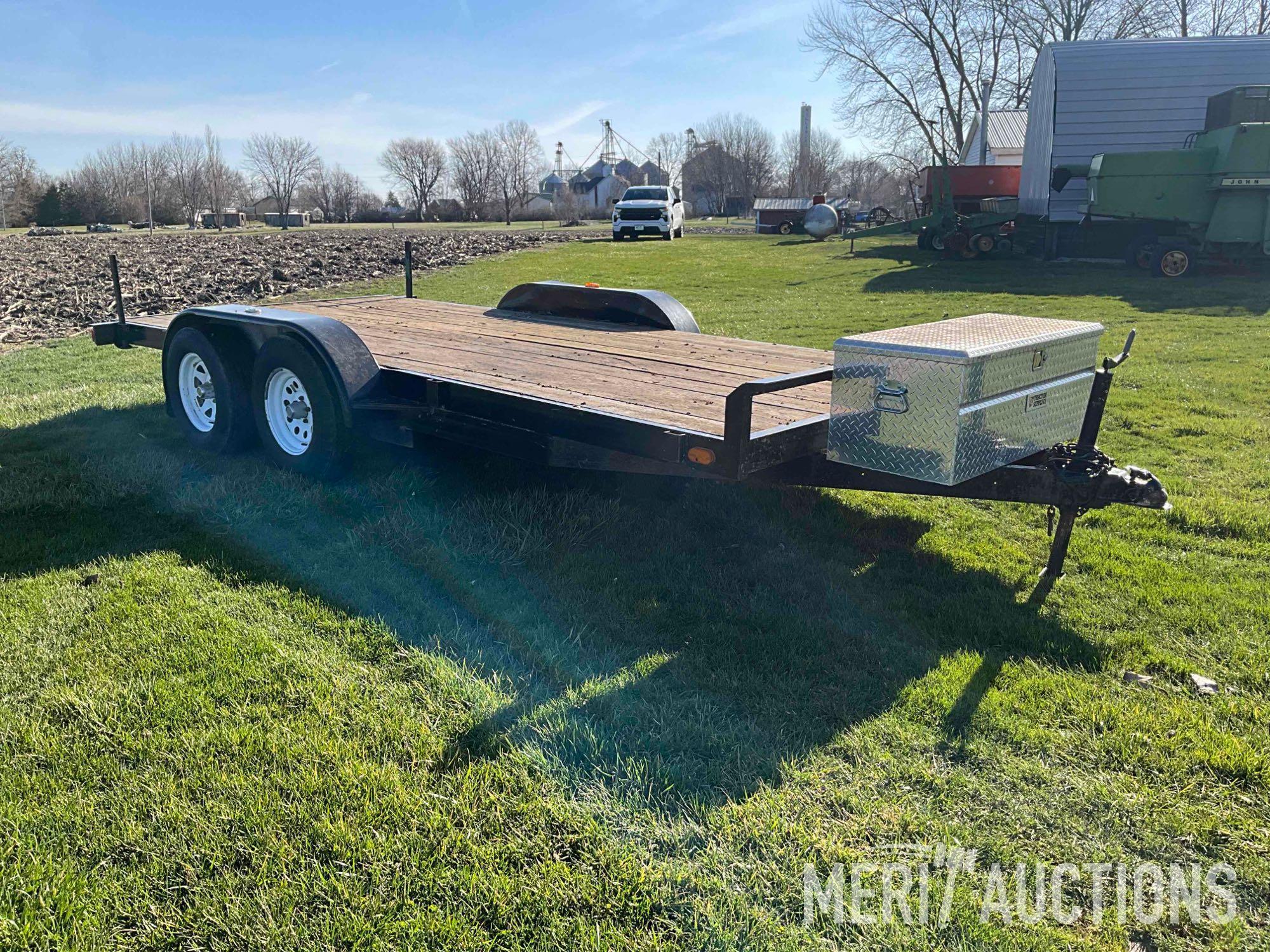 1992 7ft. x 16ft. flat bed trailer