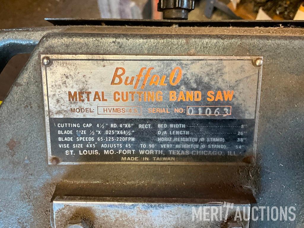 Buffalo metal cutting band saw