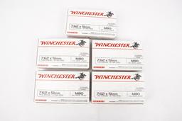 Winchester 100 Rounds M80 7.62x51MM