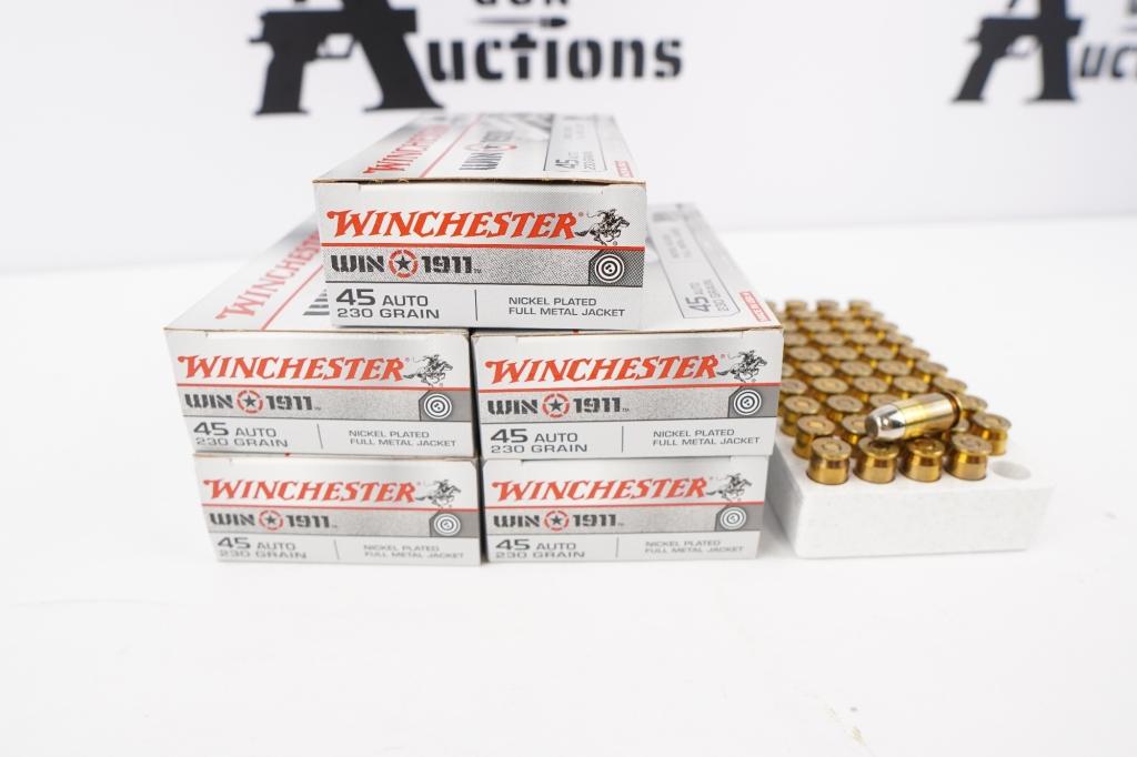 Winchester  250 Rounds of X45T .45 Auto