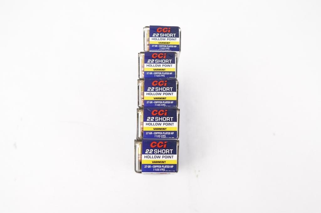 CCI  500 Rounds 22 Short HP