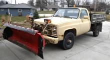 1986 Chevrolet CD-30903 Military CUCV 3600Lb Payload Pick-up Truck with snow plow