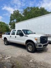 2013 FORD F250 FLATBED CREW CAB 6.2L GAS VIN:1FT7W2B67DEA40319