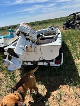 LONE STAR BOAT WITH JOHNSON 35 MOTOR