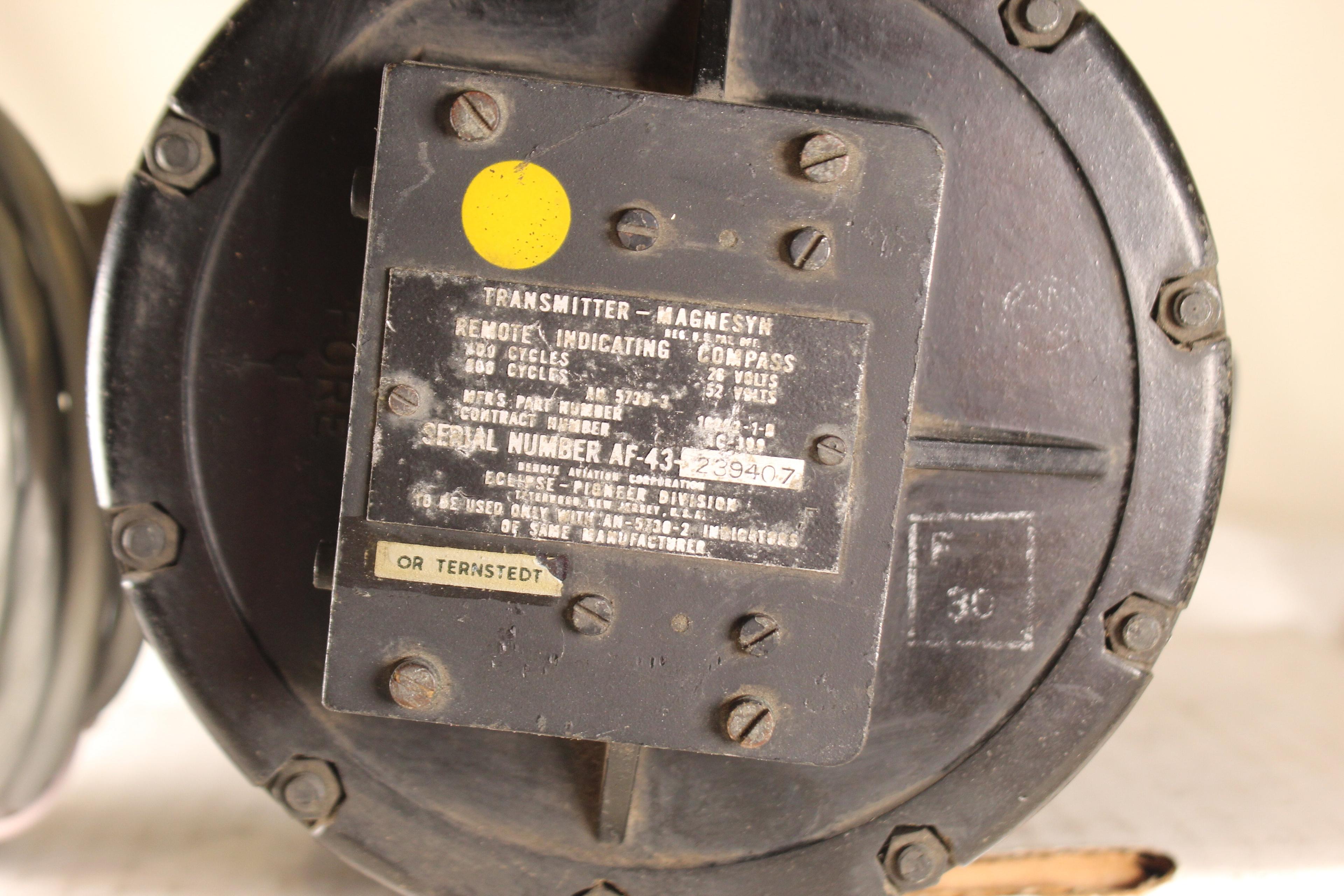 Bendix Transmitter Magnesyn Remote/Indicating Compass