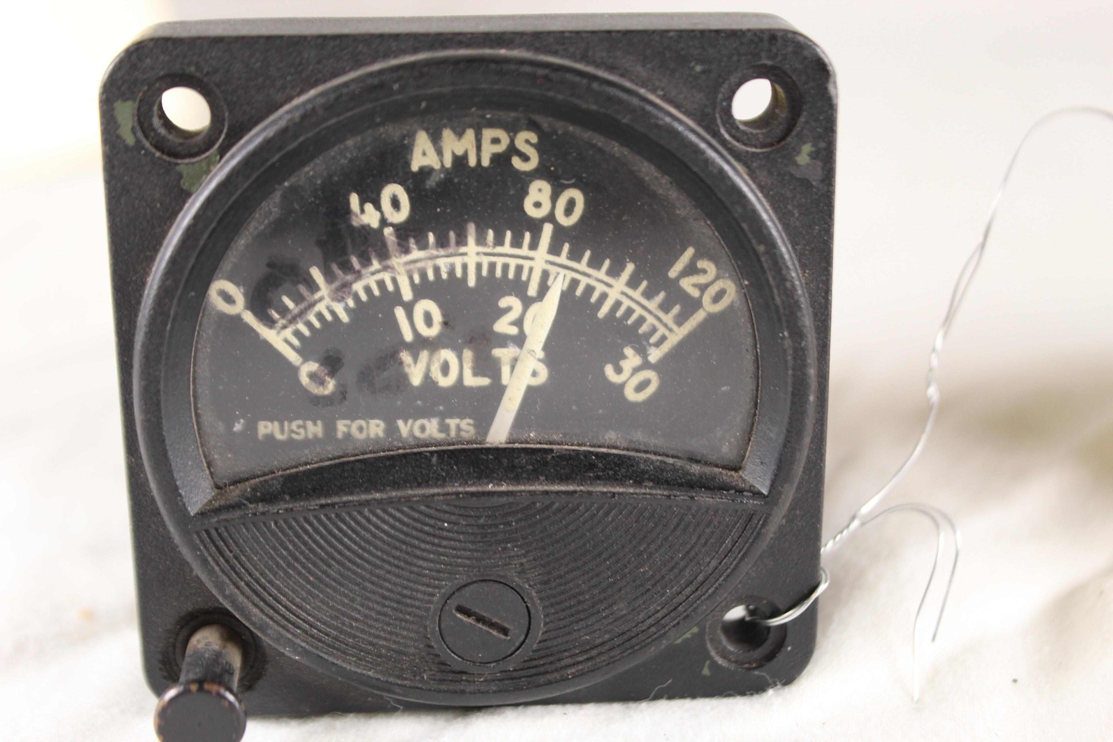 Vintage Volt-Ammeter DC PN 8DW53BAC216