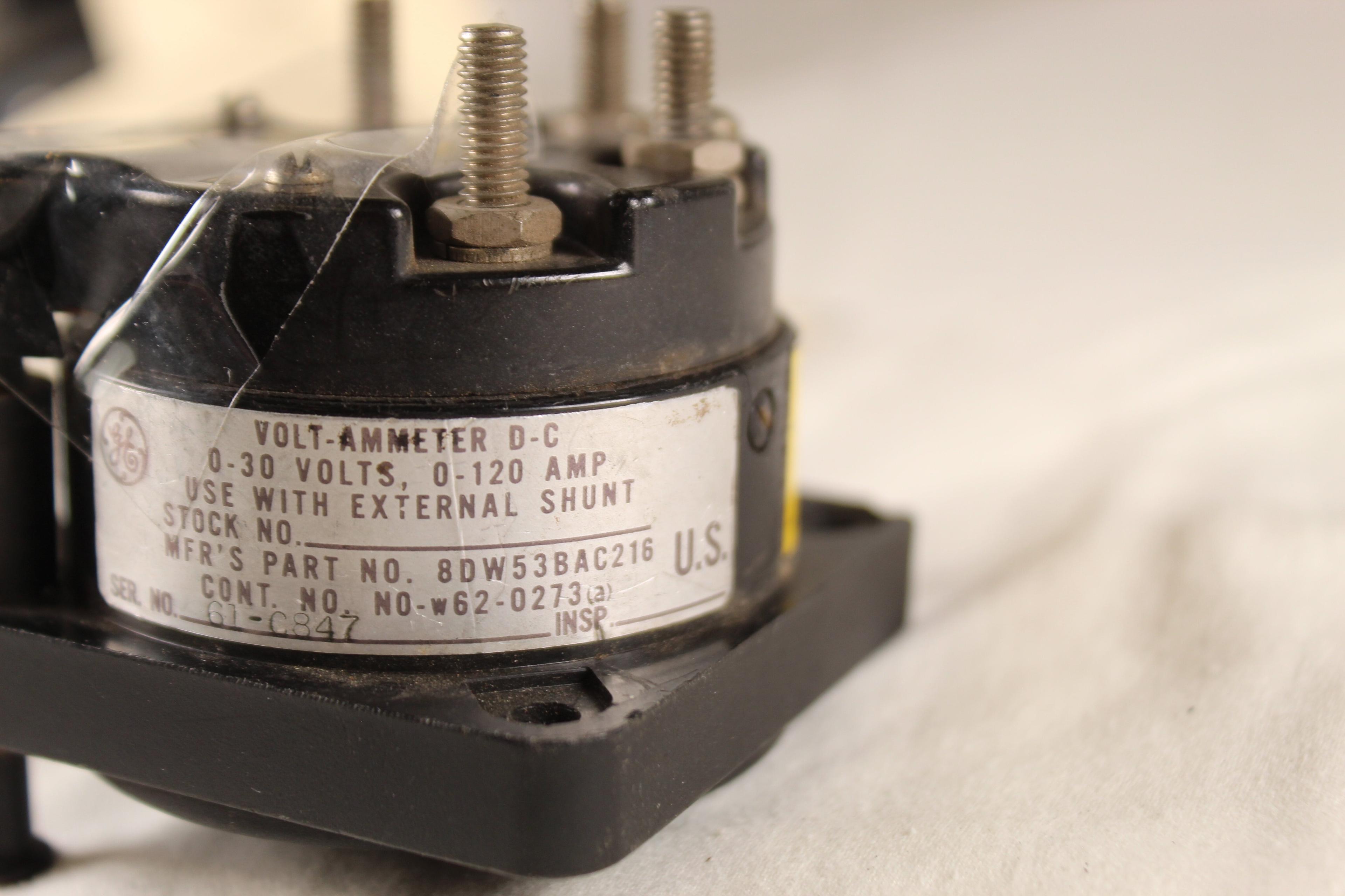 Vintage Volt-Ammeter DC PN 8DW53BAC216