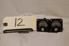 Lot Of 2 Small Volt Meters