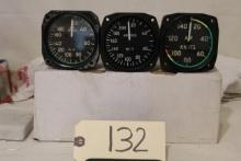 Lot Of 3 Airspeed Indicator Pn 6610-12-149-8036