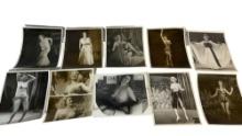 Vintage 1950's Original Burlesque Nude Pin Up Model Risque 8x10 Black and White Photographs