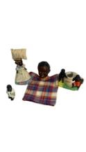 Vintage African Black Americana Toy Doll Figurine Made in Japan Mixed Lot