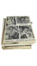 Vintage Black and White Hollywood Actor and Actress Headshot Photograph & Paperwork Lot