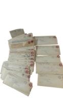 Vintage Letters with Stamps Collection Lot