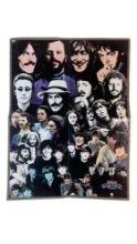 Beatles Rock and Roll Music Collage Poster