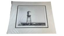Vintage Original 1947 Paramount Pictures Watertower Print with COA