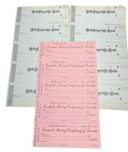 Wells Fargo antique vintage check document collection lot