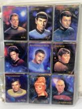 Star Trek Vintage Trading Card Collection Binder with Signed Photograph