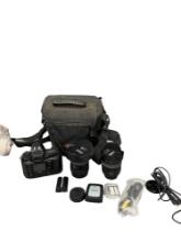 Nikon D100 Camera with Nikon SWM ED IF Aspherical 67 & 77 Camera Lenses