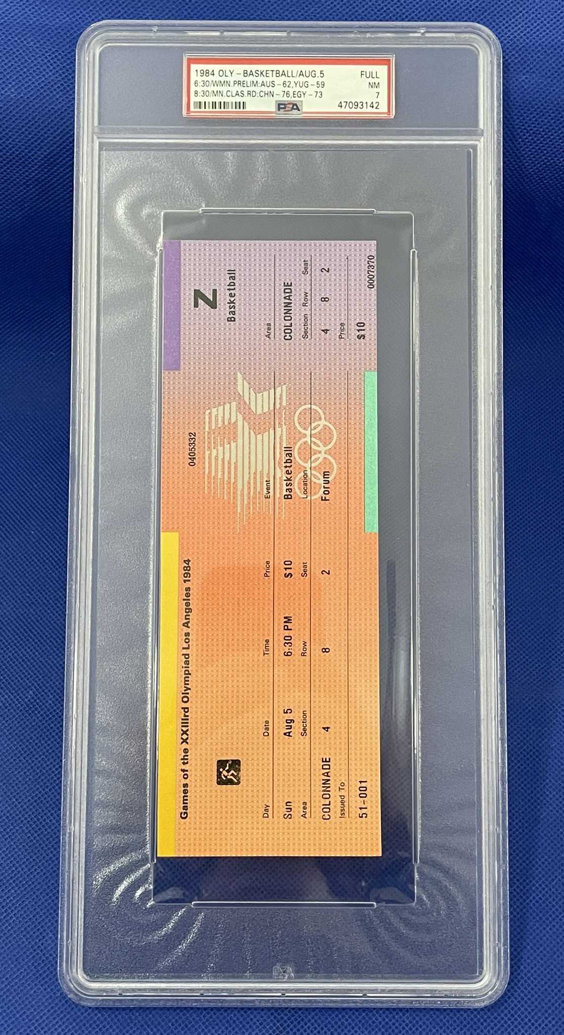 1984 Olympic ticket