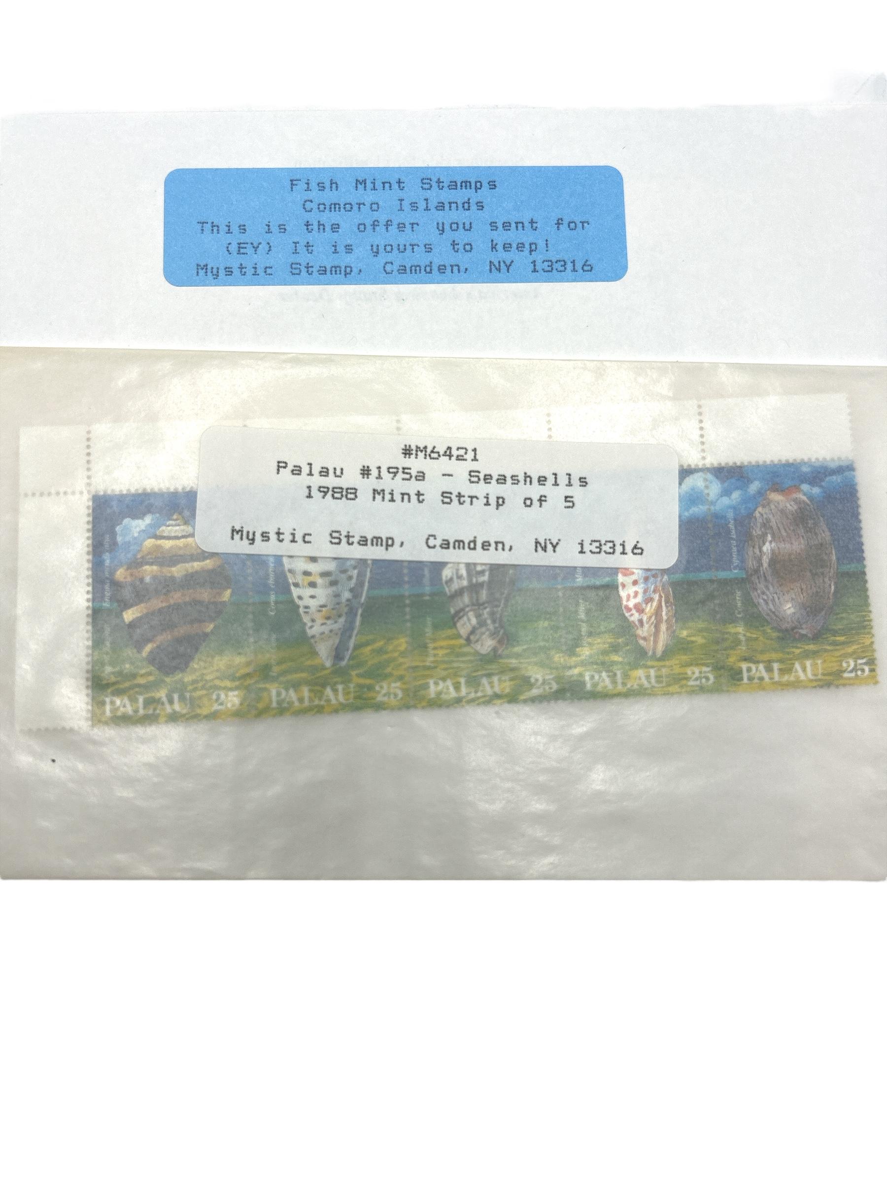 Sheets of fish & marine life stamps
