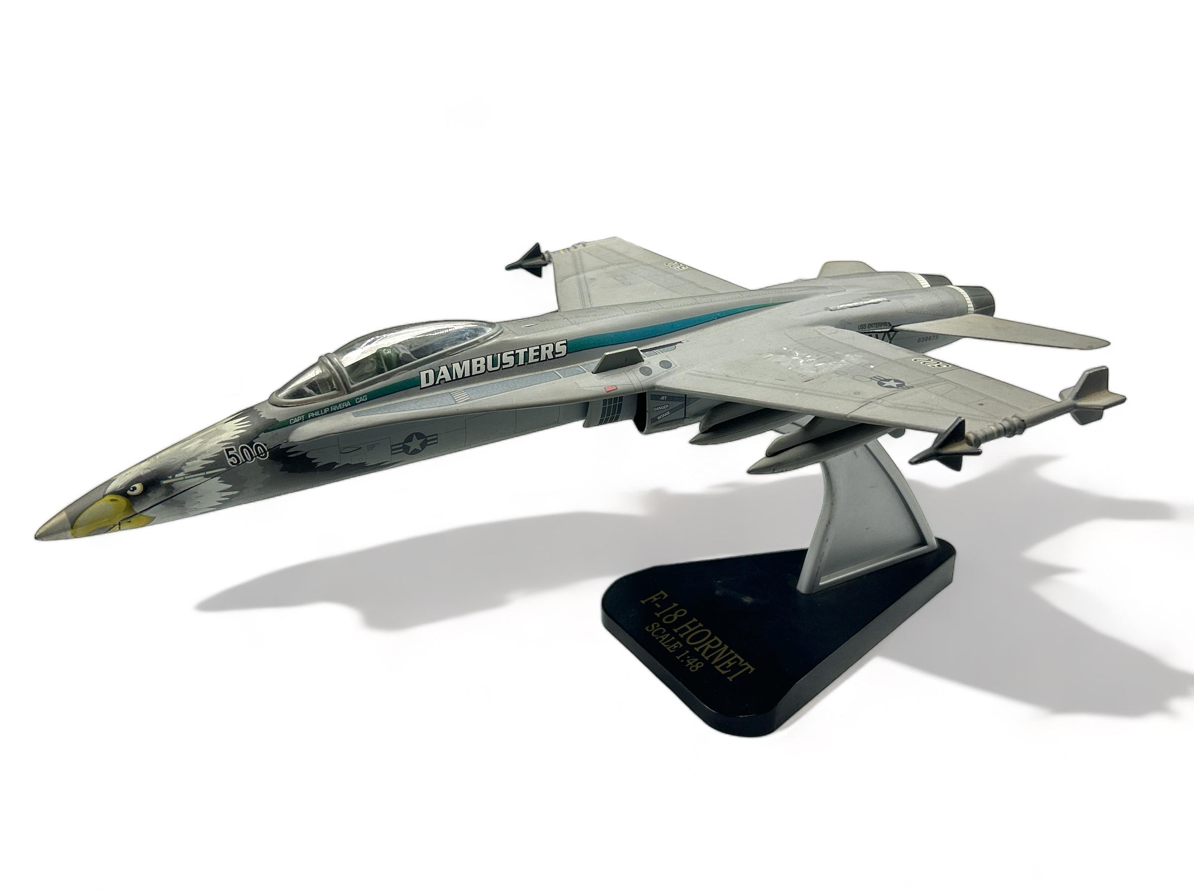 F-18 Hornet die cast model airplane