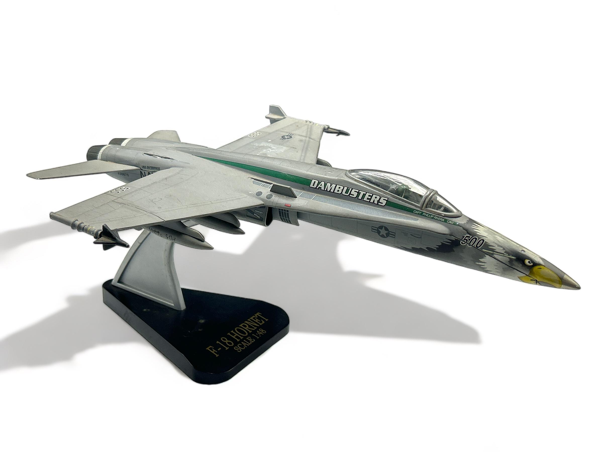 F-18 Hornet die cast model airplane