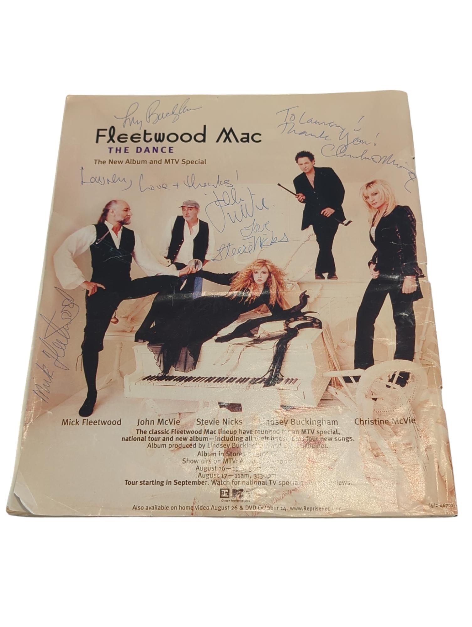 Fleetwood Mac complete signed Billboard Magazine