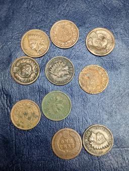 Assorted Indian Head Cent coins