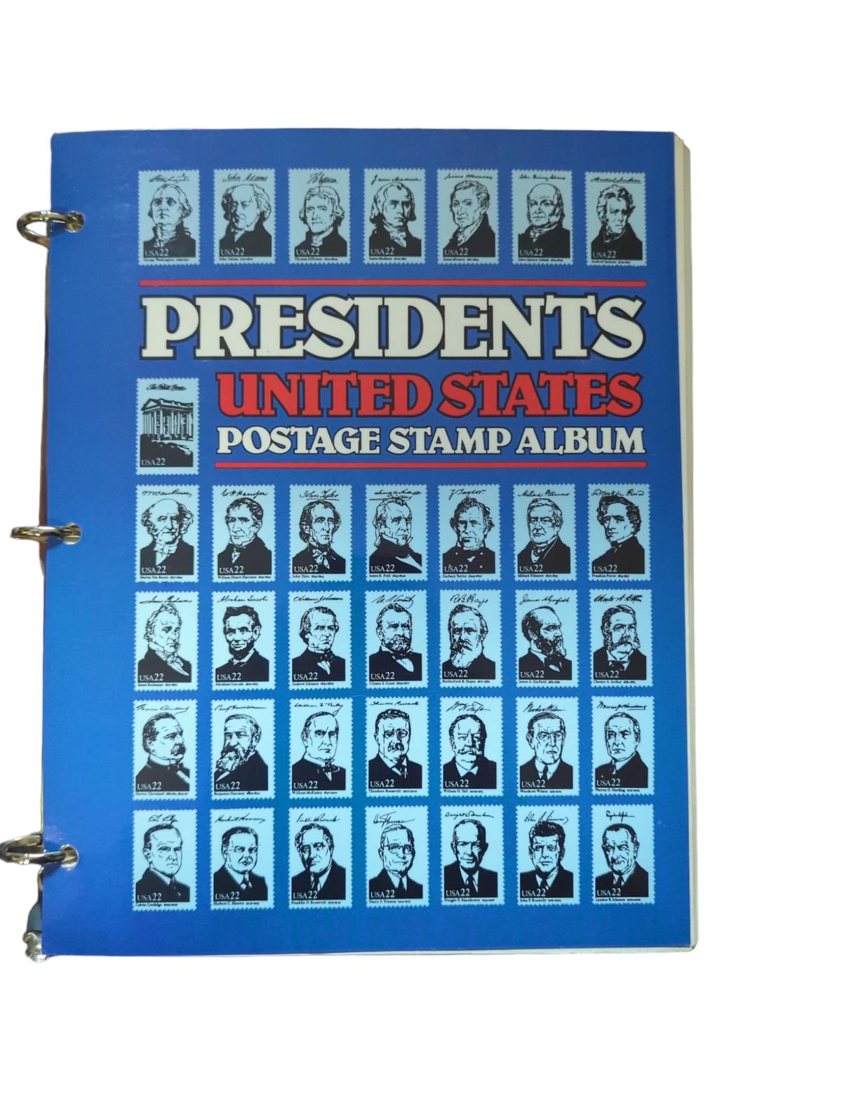 Vintage Presidents United States Stamp Album
