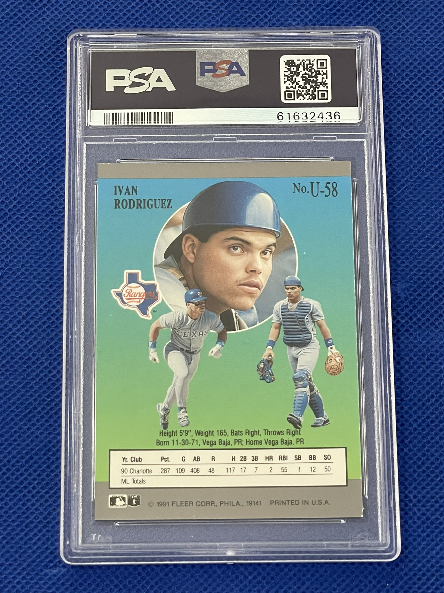 Ivan Rodriguez rookie card 1991 Ultra Update