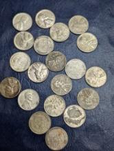 Assorted Lincoln Steel WWII Cent coins