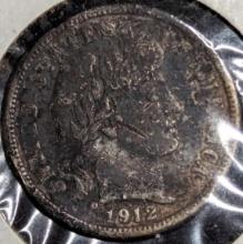 1912-D Barber Dime coin