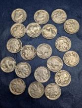 Assorted Buffalo Nickel coins