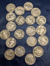 Assorted Buffalo Nickel coins