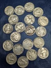 Assorted Buffalo Nickel coins