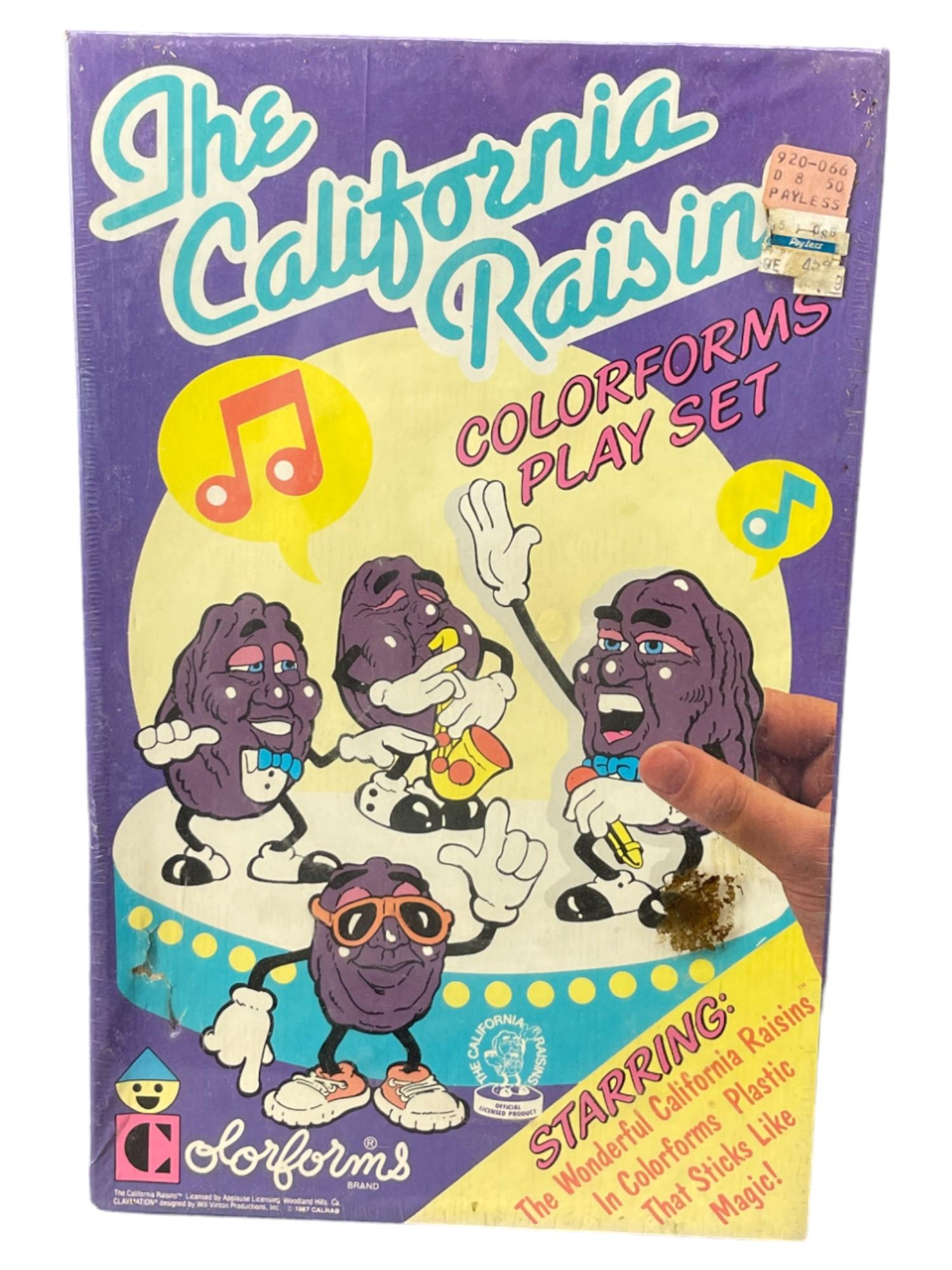 The California raisins  playset by colorforms factory sealed