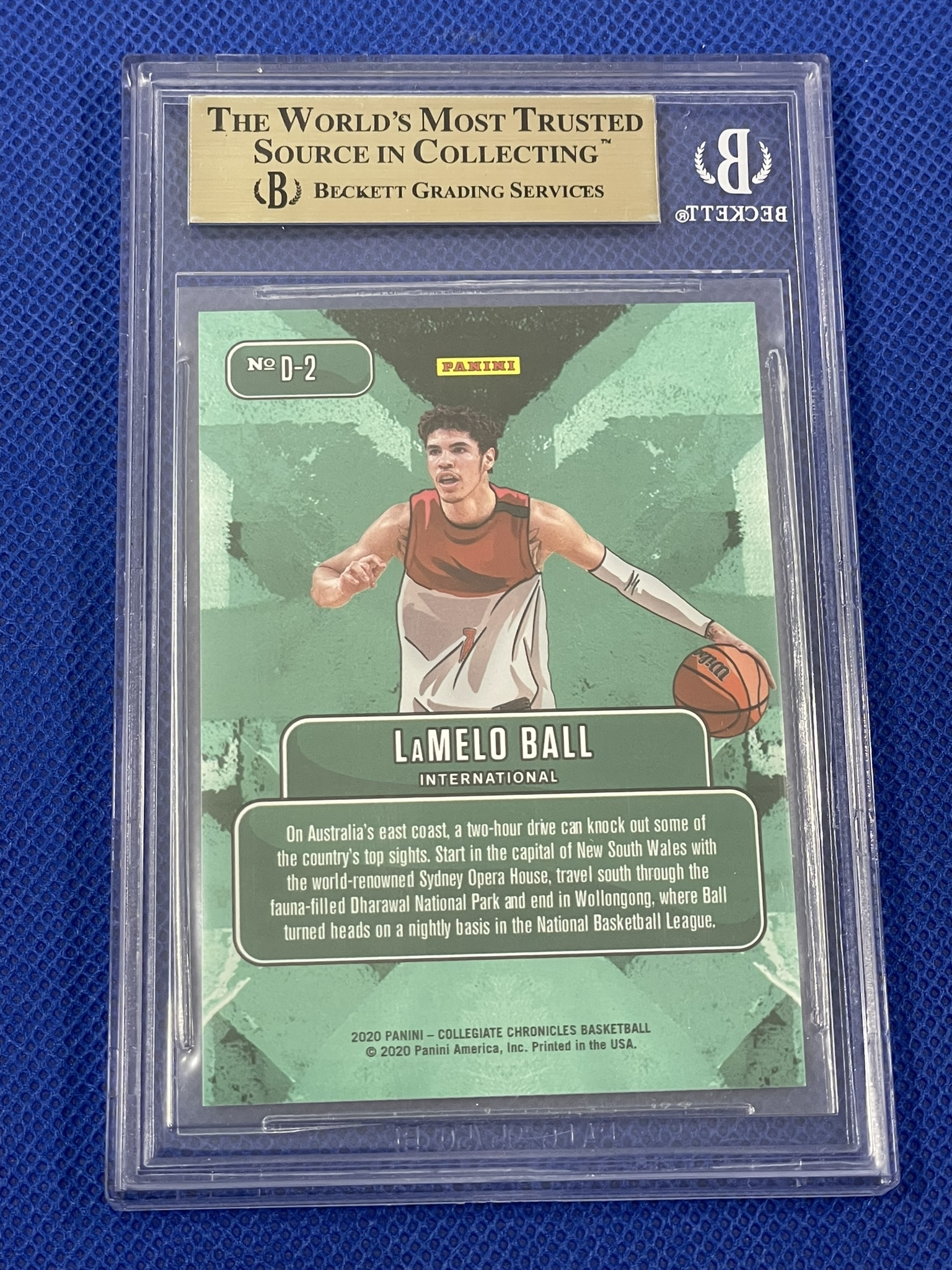 Rare LaMelo Ball rookie Downtown Prism Draft Pick