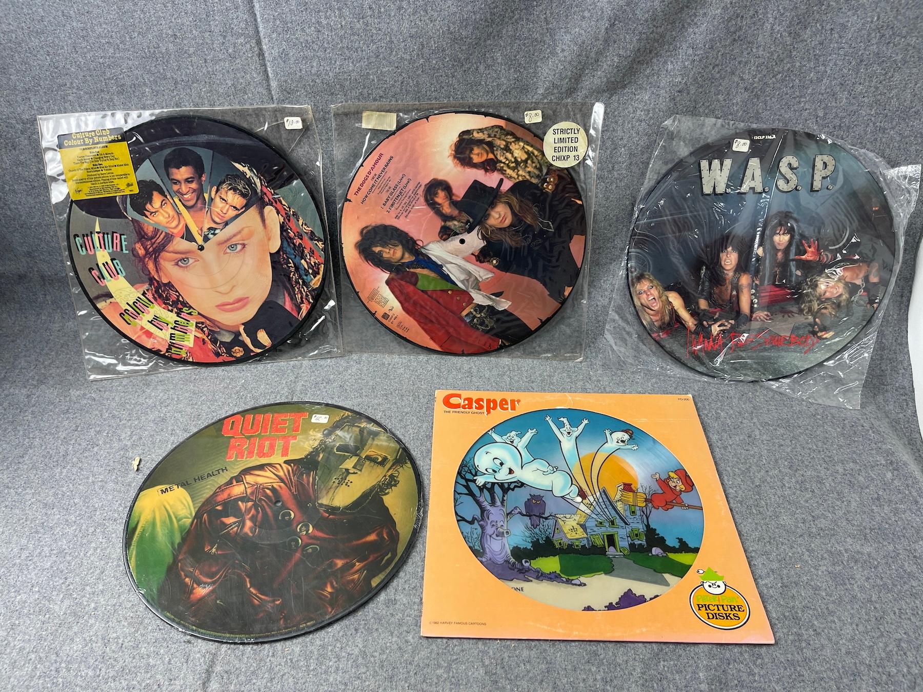 VINTAGE VINYL LP PICTURE DISC COLLECTION LOT