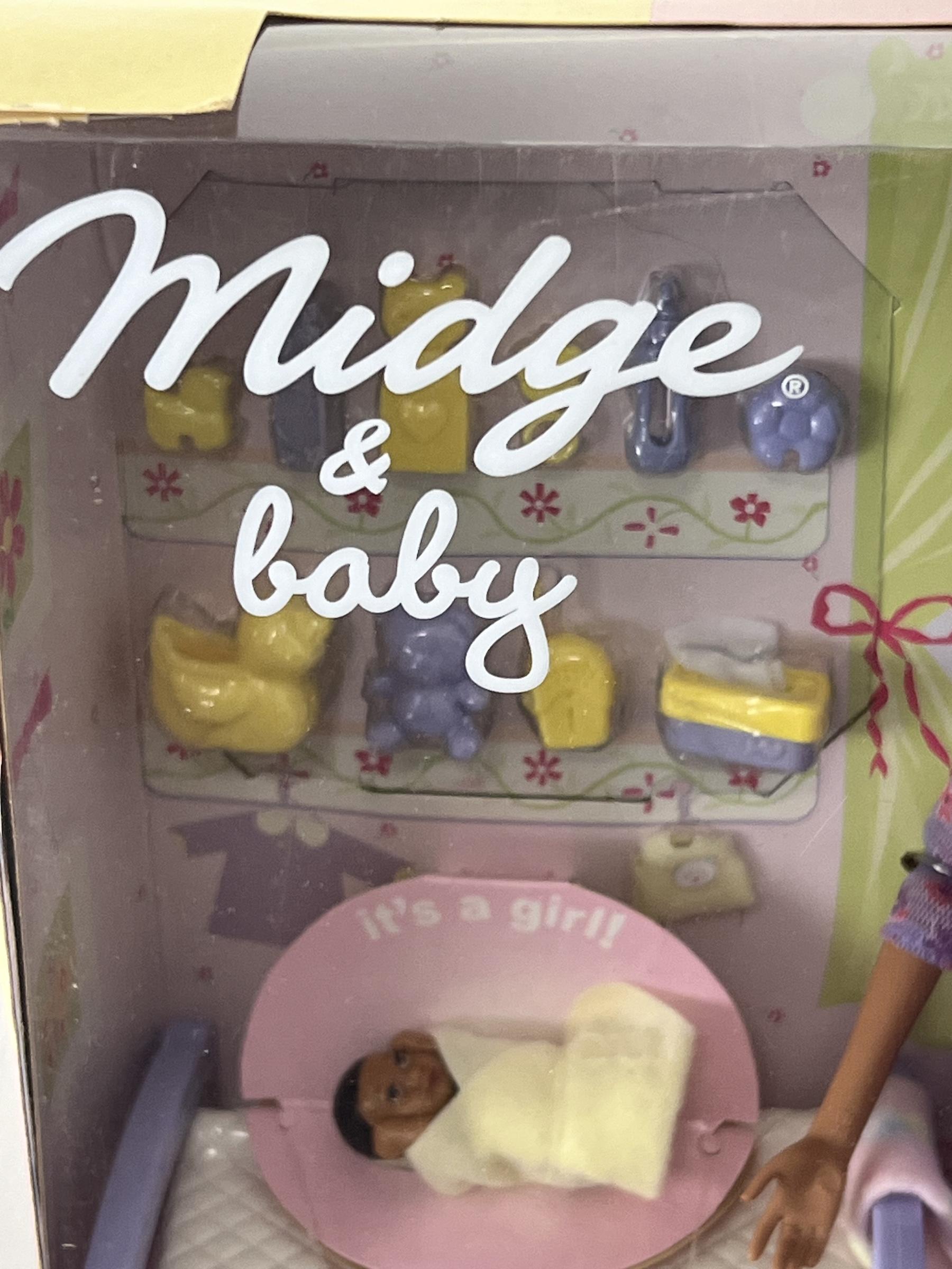 BARBIE MIDGE AND BABY HAPPY FAMILY DOLL IN BOX VINTAGE