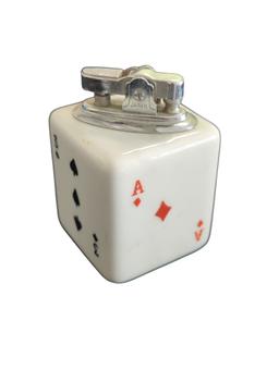 Vintage Japan card suits table lighter