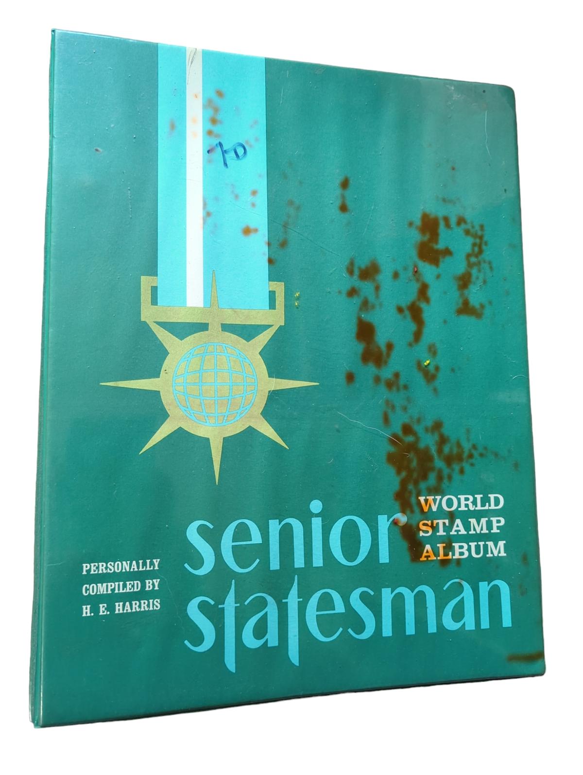 Vintage H.E. Harris Senior Statesman stamp album